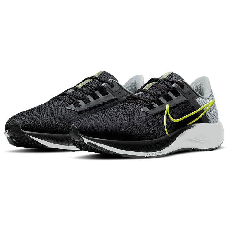 New Nike Air Zoom Pegasus 38 Black Smoke Grey Volt CW7356-005