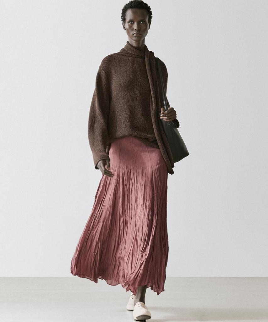Masimodutti Fluid Gode Midi Skirt