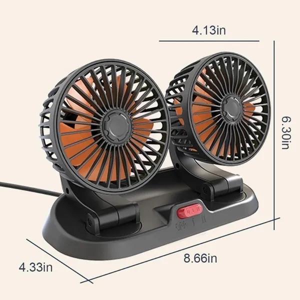 Ventilator auto de răcire Ventilator auto Ventilator auto USB cu două viteze 2 viteze reglabil pentru răcitor auto Ventilator de aer Accesorii auto Ventilator pentru mașină