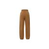 Nike Solid Color Knitted Fleece Cuffed Joggers Women Bottoms Brown BV4089-256