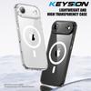 KEYSION Shockproof Transparent Case for MagSafe for iPhone 17 Air HD Clear TPU+PC Magnetic Wireless Charging Phone Back Cover