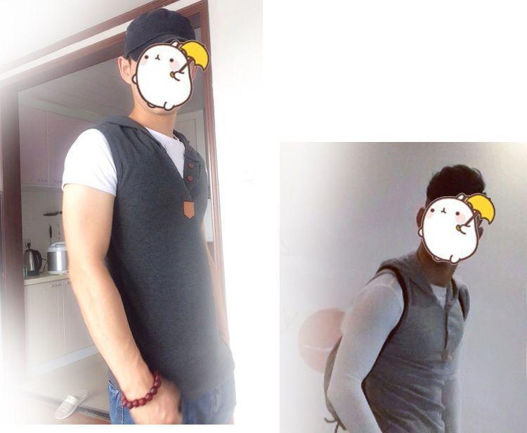 Men's Hooded Sleeveless Fitness Vest - Slim Fit Summer Waistcoat