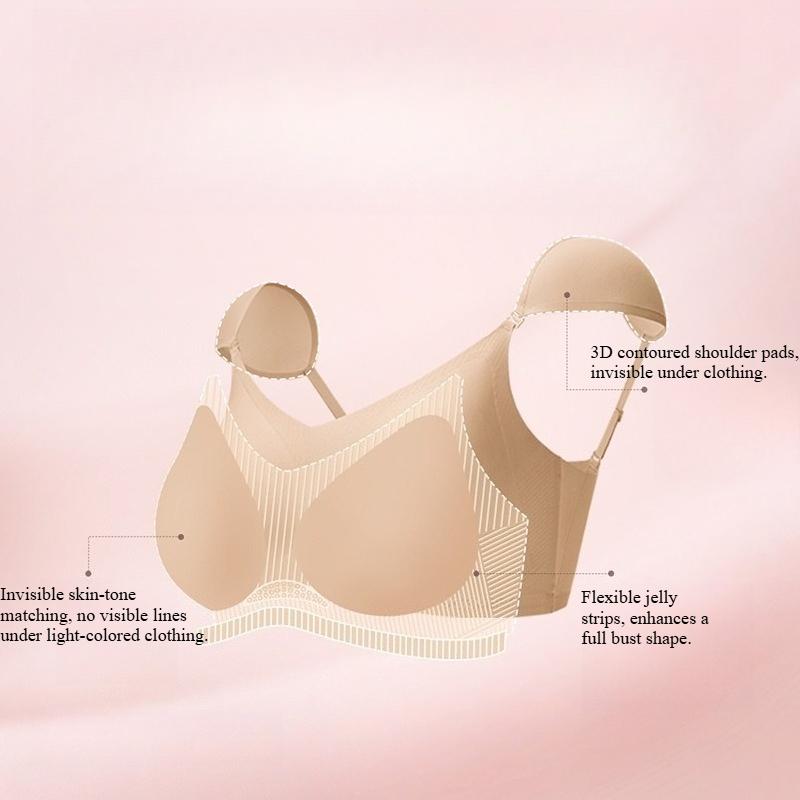 2-in-1 Design Women's Sexy Lace Push Up Bras Thin Pads Steel Ring Bra Cup Underwire Bra Underwear Plus Size