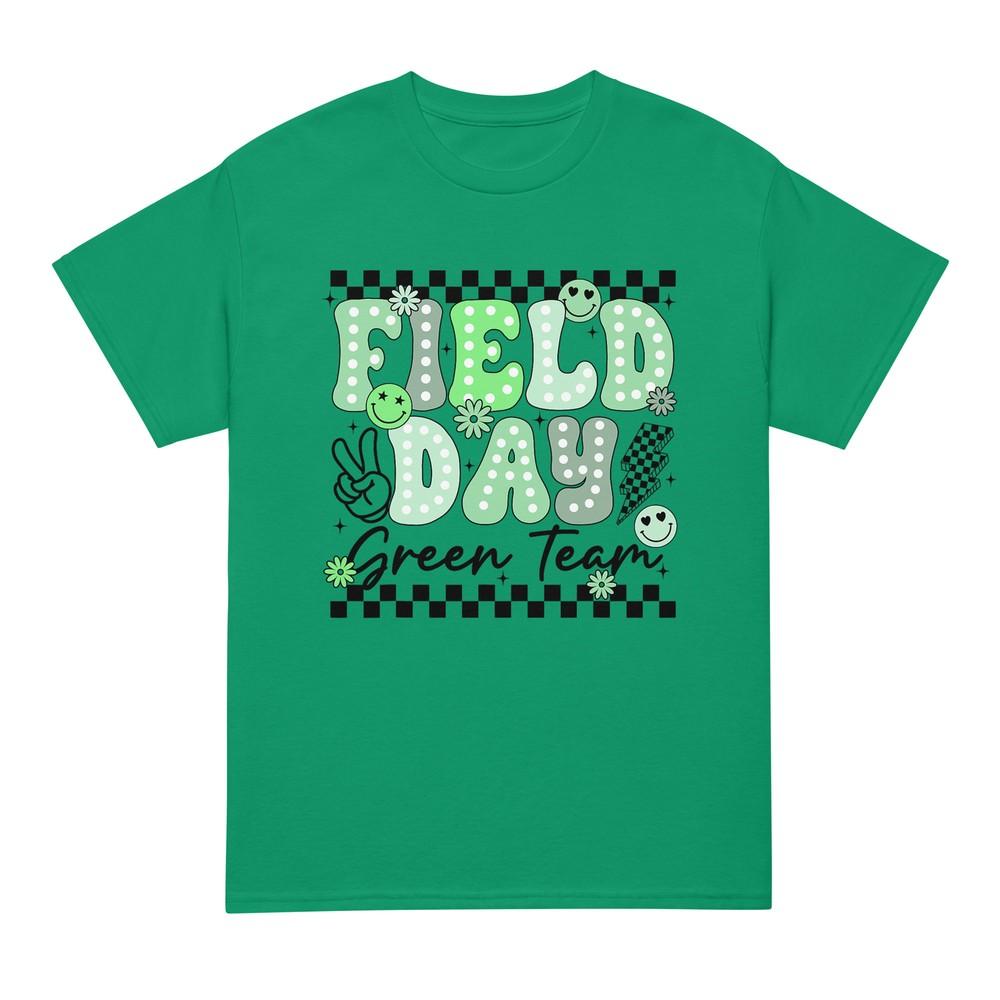 Field Day Green Team Color Field Trip Team Game Competition T-Shirt 4XL