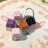 Polka Dot Finger Keyboard Caps DIY Keyboard Pinch Toy Relaxing Fidget Keychain