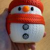 3D Printed Snowman Ornament DIY Assembly Mini Textured Snowman Figurine Tabletop Snowman Decoration for Home Office Desk Christmas