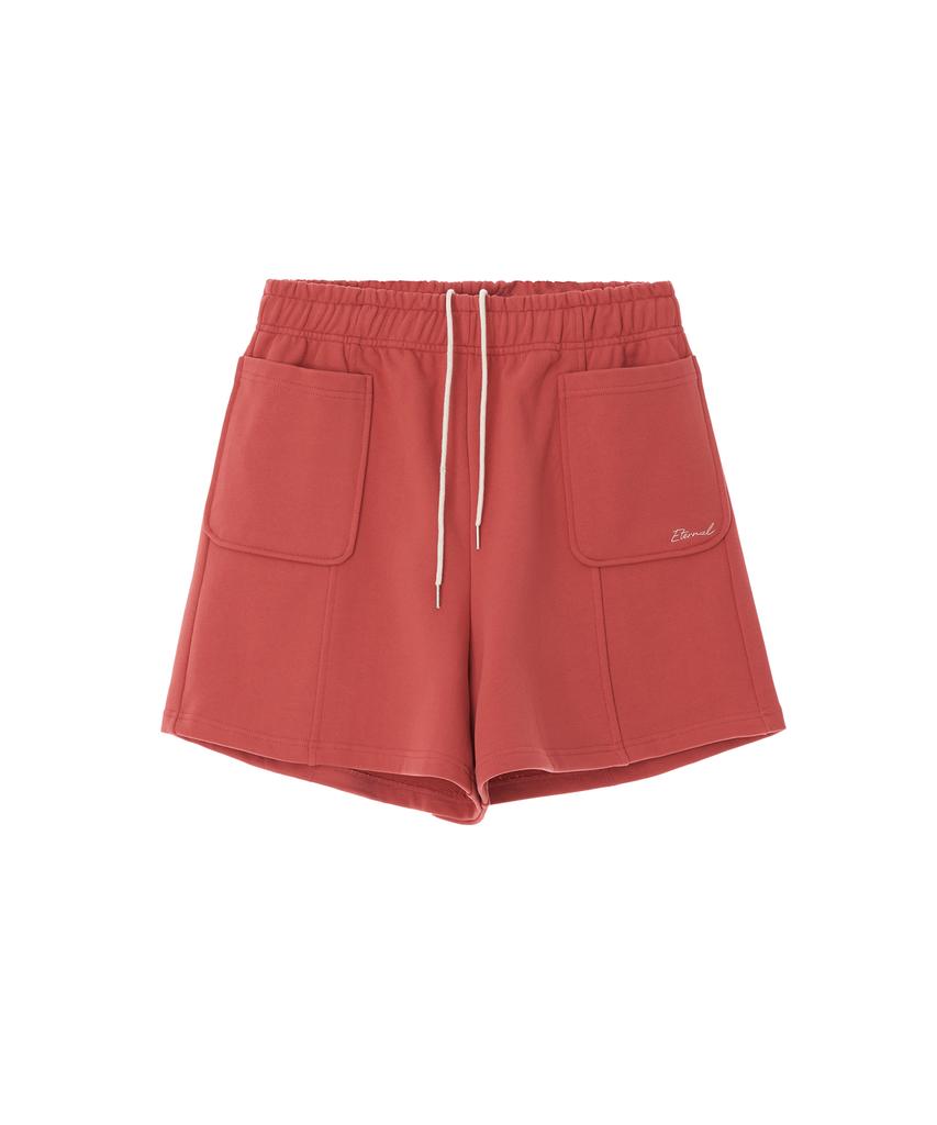 Iteoneolmomeonteu Pocket Half Pants - Red