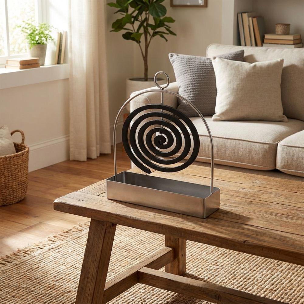 Rustproof Incense Holder Anti Scalding Mosquito Incense Holder Coil Vertical Stand  Living Room