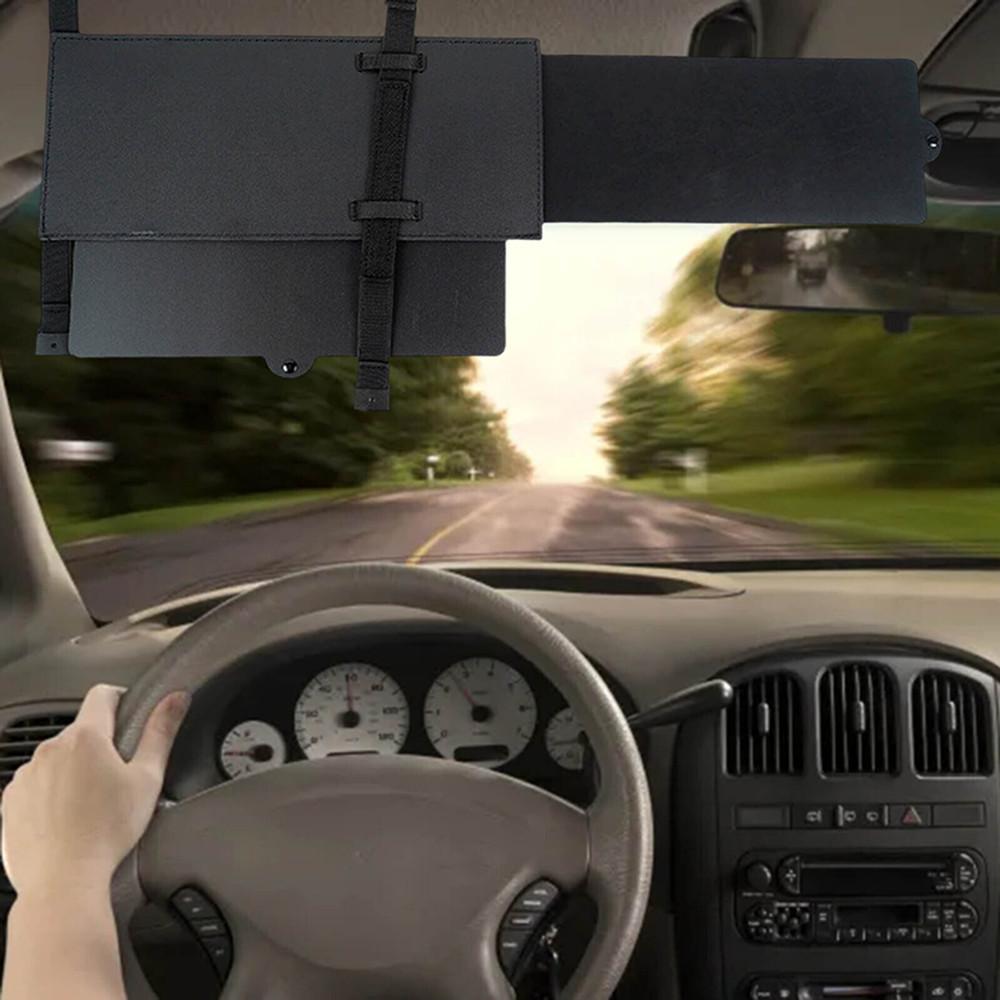 Car Sun Visor Extender ,One Pull Down Sunshade and One Side Shade Sun Block Piece for Protection from Sun Glare