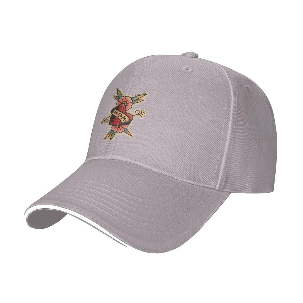 Summer Casual Baseball Cap EEds Hardys Mom Heart Traditional Outdoor Sports Trucker Hat For Unisex Unisex SunProof Design