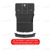 For Tesla Model Y Juniper 2025 2026 TPE Car Front Rear Trunk Mat Waterproof Wear-resistant All Weather Trunk Mats Backrest Mats