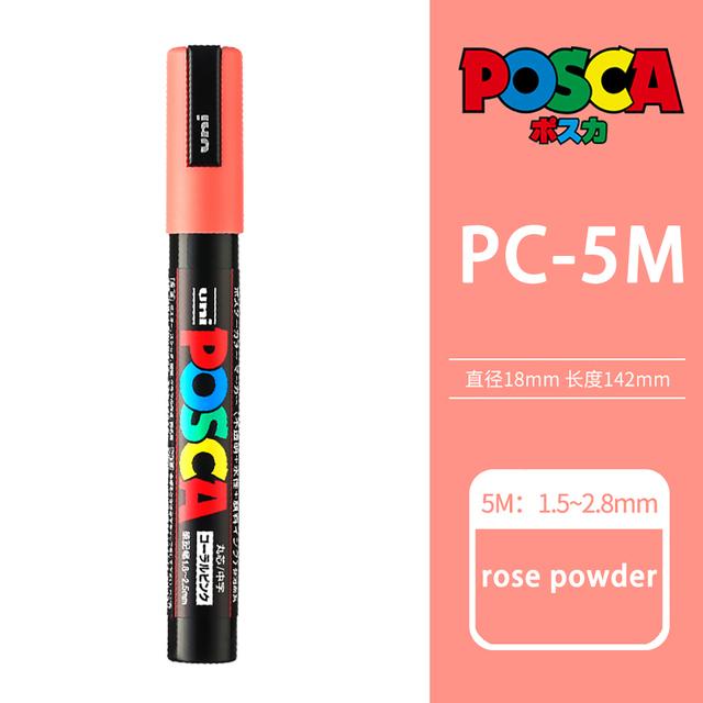 Uni POSCA Marker Farbstift, 39 Farben PC-5M/44 PC-3M/36 PC-1M, Acryl Steinmalerei Zeichnen Graffitti Marker Kunstbedarf