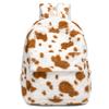 Schultasche Plüsch große Kapazität Schultasche Leopardenmuster Kuhmuster hochwertiger Rucksack Herbst und Winter Pelztasche weiblich süß lässiger Rucksack