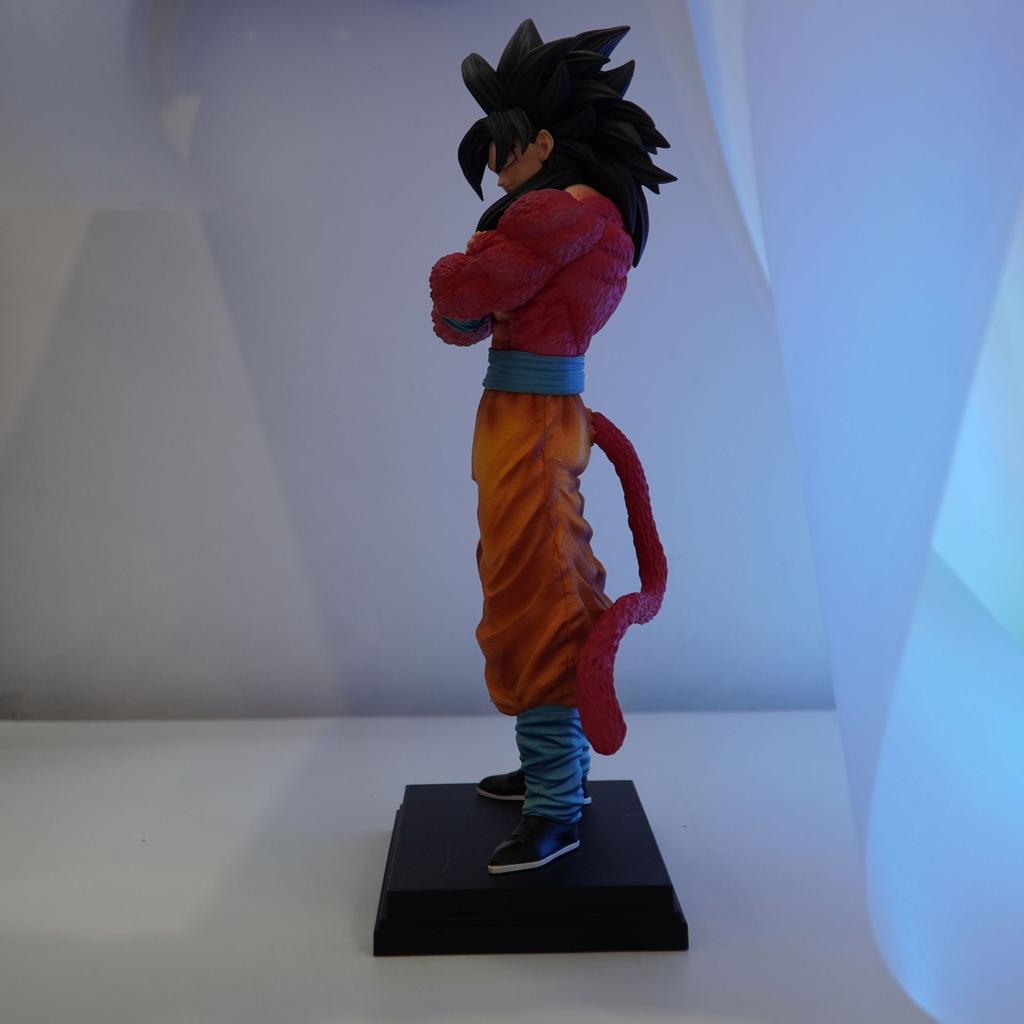 32cm Super Saiyan Four Goku Begita Standing Posture Scene Boxed Statue Model Desktop Ornament JT Entertaining Play Safe Kid Friendly Fun