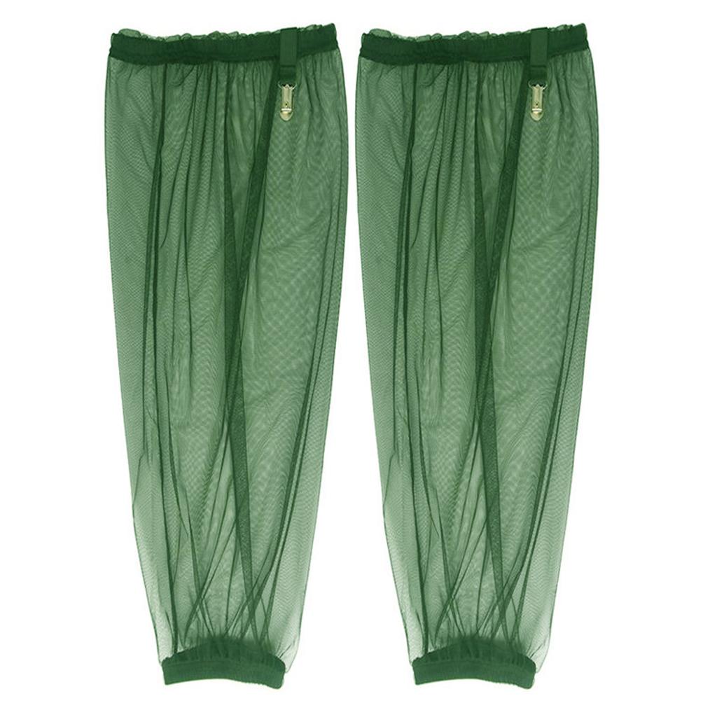 1 par de Mangas para Pies de Malla para Exteriores, Mangas para Brazos de Deportes de Supervivencia, Protectores para Piernas para Acampar, Senderismo, Pesca