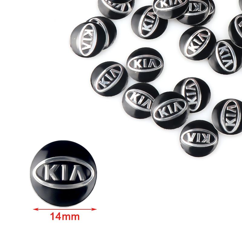 

2026 Горячая Наклейка на Автомобиль 10/20 шт. Наклейка на Брелок Автомобиля Алюминиевый Эмблема Декоративная Наклейка Для Kia Rio 3 Soul Picanto EV6 Cerato Niro 14mm-10pcs