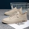 2025 direct supply spring and autumn new casual fashion trend versatile white shoes British board shoes men