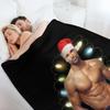 Beautiful Model Shemar Moore Christmas Fitted Scoop Awesome For Movie Fans Throw Blanket Soft Big Decoratives Baby Blankets