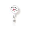 1pc Marble Nurse Doctor Badge Reel Retractable ID Badge Holder  Key Ring ID Name Card Office Supplies Porta Credencial
