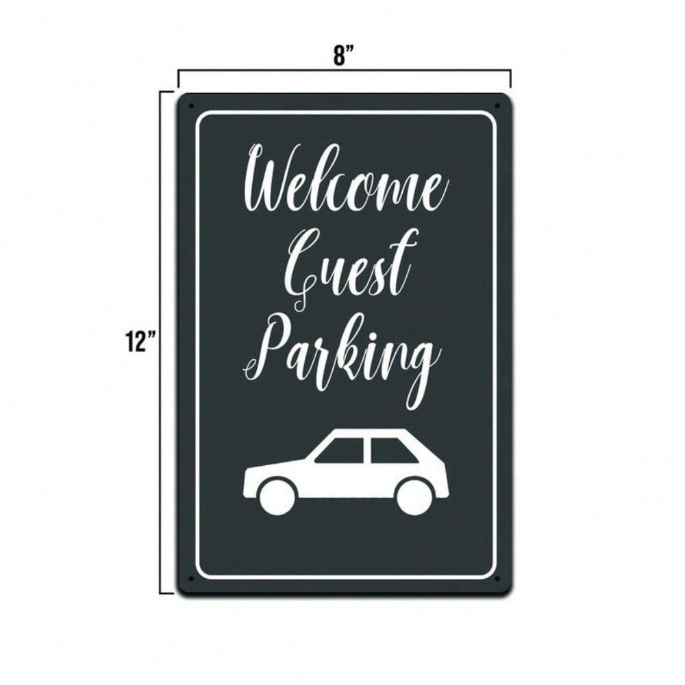 Vintage Tin Sign Welcome Wall Art 12x8 Inch Metal Decor for Bar Cafe Garage Man Cave
