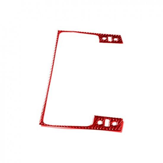 Red Carbon Fiber GPS Navigation Panel Cover Trim TypeB For Lexus IS250 2006-2012