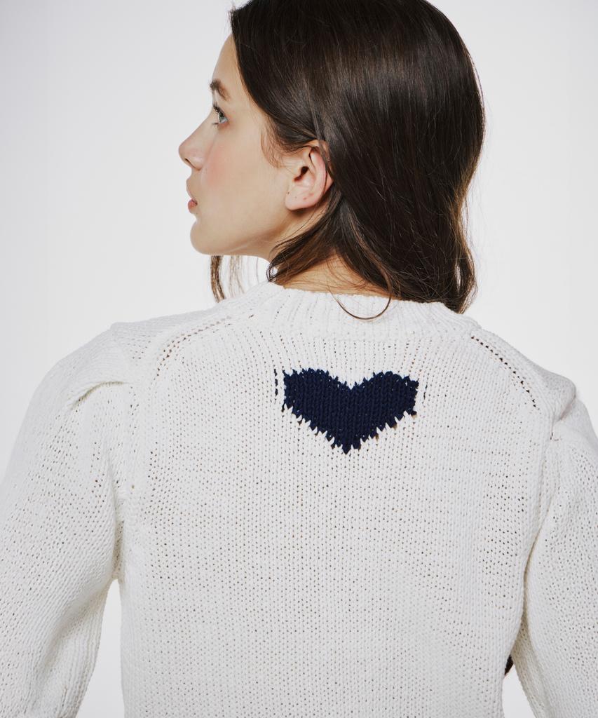 Opeundoeoseutyudio Heart Volume Knit Ivory