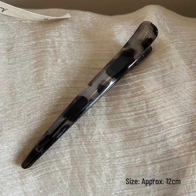 Leopard Print Duckbill Hair Clip for Stylish Side Bangs