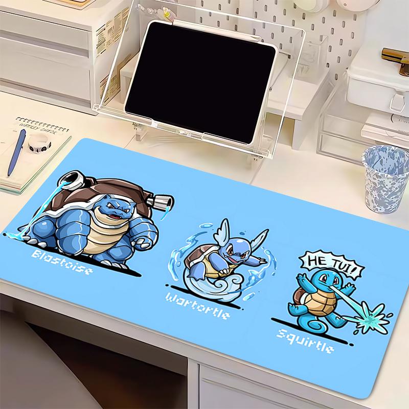 Anime Computer Mouse Pad Game MousePads Gaming PPokemon Squirtle Mousepad Soft Desk HighQuality MausePad Keyboard Mouse Carpet
