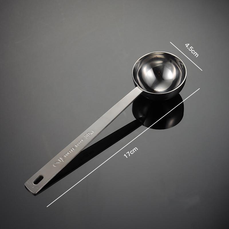 Stainless Steel Multifunctional Coffee Food Tea Measuring Spoon Kitchen Accessories Baking Tools 10-15ML Solid Color Spoons