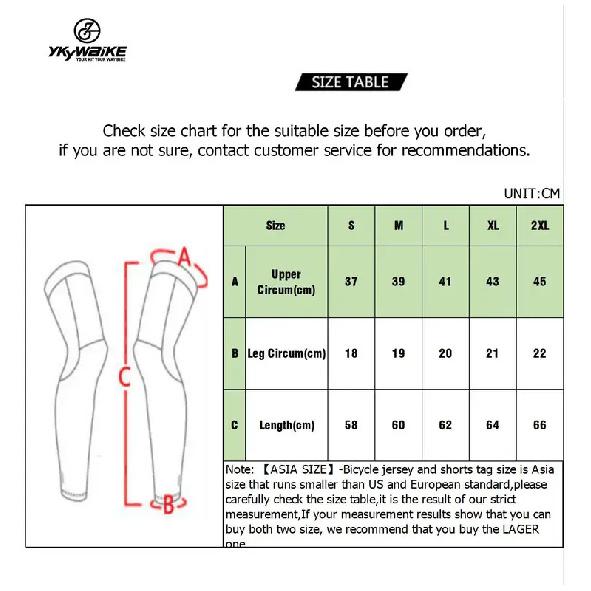 YKYW Winter Cycling Leg Brace for Men Women Thermal Fleece Pro Windproof Leg Sleeve Knee Sleeve MTB Bike Sports Protect Cover