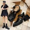 Fashion Ladies Shoes Sandals for Women Outdoor Summer 2024 Roman Style Footwear Platform H Comfortable and Elegant Chic Shoe Vintage F