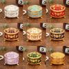 Vintage Creative Jewelry Box With Flower Design For Wedding Gift And Travel Storage