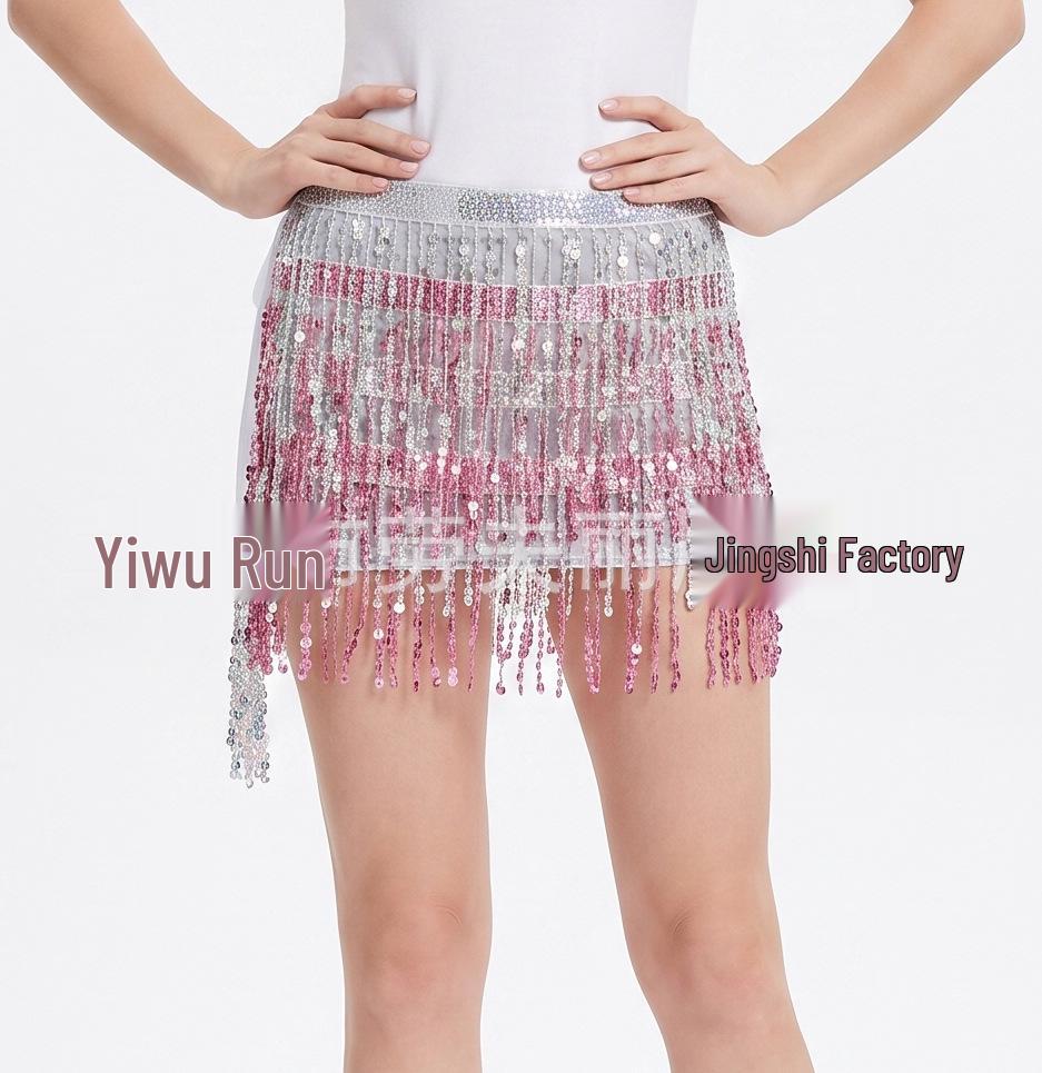 Bohemian Sequin Tassel Hip Scarf & Mini Skirt for Belly Dance