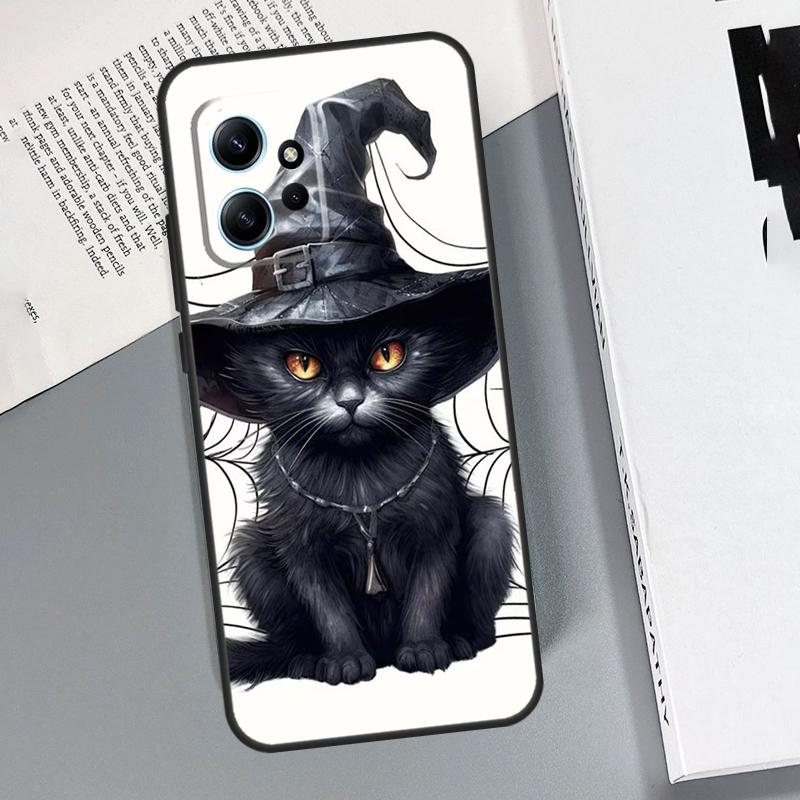 Witch Black Cat Case For Xiaomi Redmi Note 13 11 10 12 14 15 Pro Plus Cover For Redmi 15 15C 14C 10C 13C 12C
