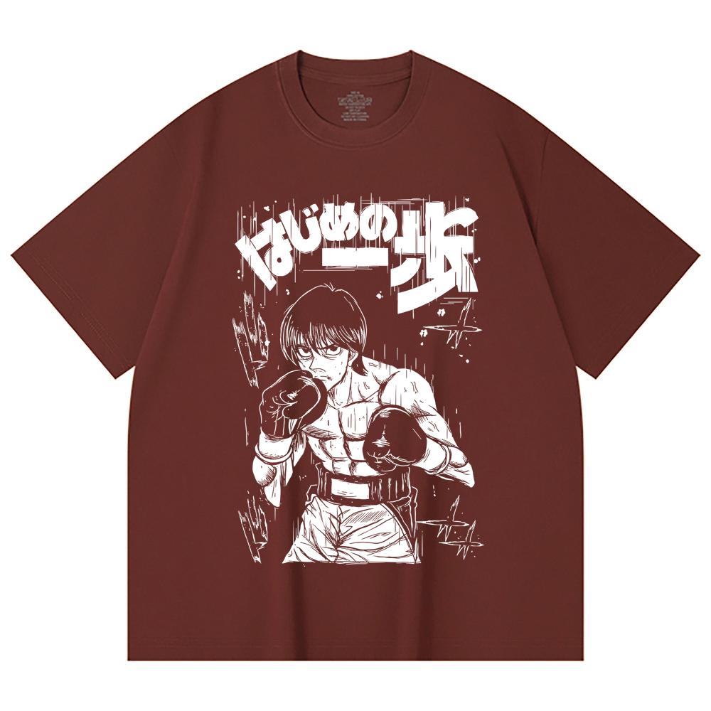 230 Gsm 100% Cotton Hajime No Ippo V9 Ichiro Print Unisex Heavy Cotton T Shirt