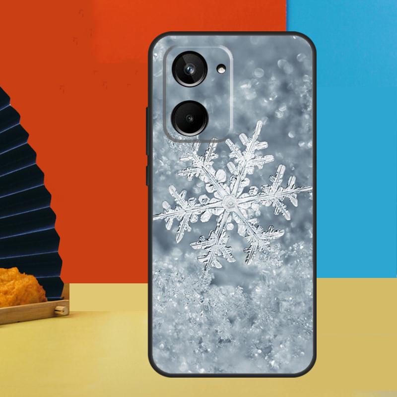 Snow Snowflake Winter For Realme C75 C71 C55 C53 C67 C61 C33 C63 C51 10 11 12 13 14 Pro Plus C65 GT7 15 Pro Case
