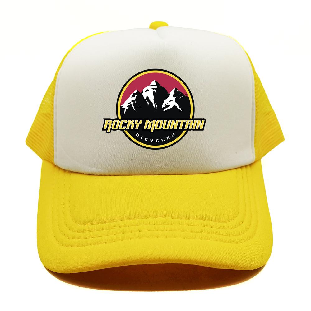 Rocky Mountain Bike Trucker Cap Unisex Funny Rocky Mountain Hat Baseball Cap Cool Summer Unisex Mesh Net Caps