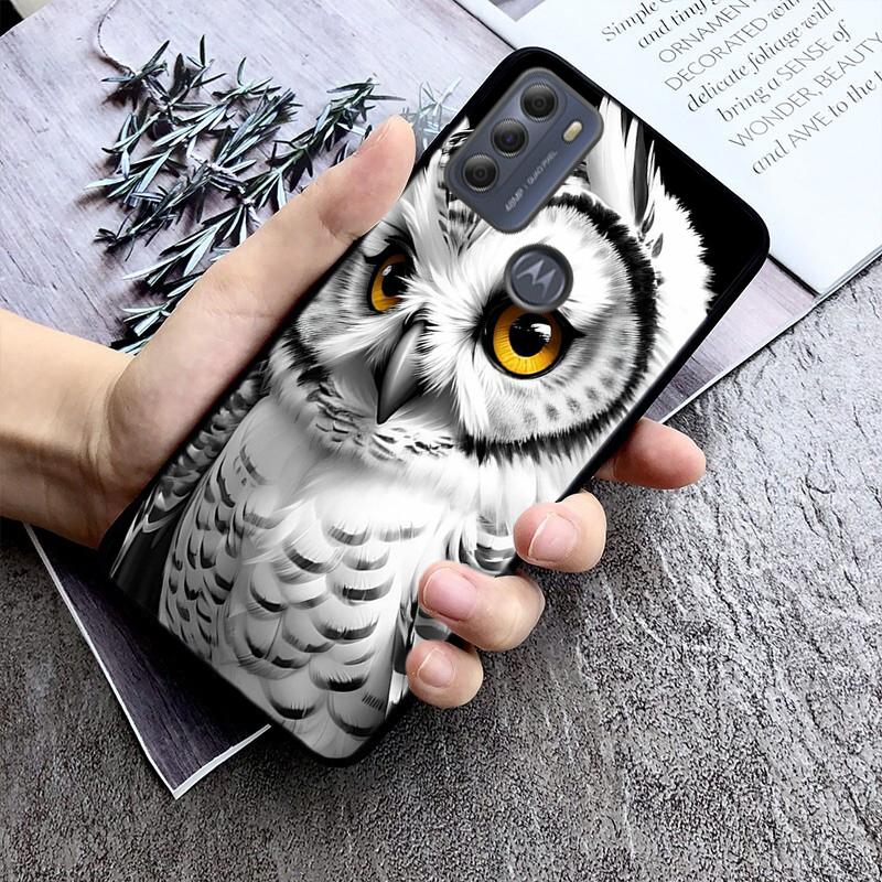 

Phone Case For Moto G85 G55 G05 G14 G75 G31 G50 G10 G20 G30 G60 G13 G32 G84 G54 G53 G72 G24 Power Cute Owl Cartoon Moto G24 Power