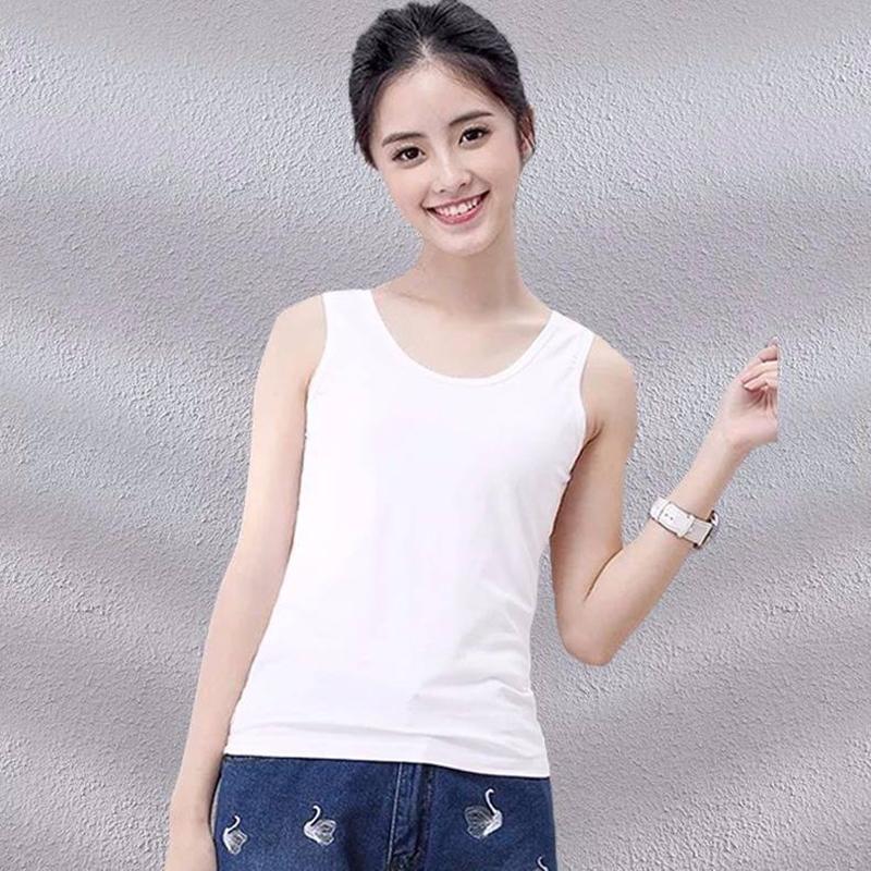 Women's Summer Suspender Vest Korean Version for Female Students To Wear Sleeveless and Slim Bottomed Shirt