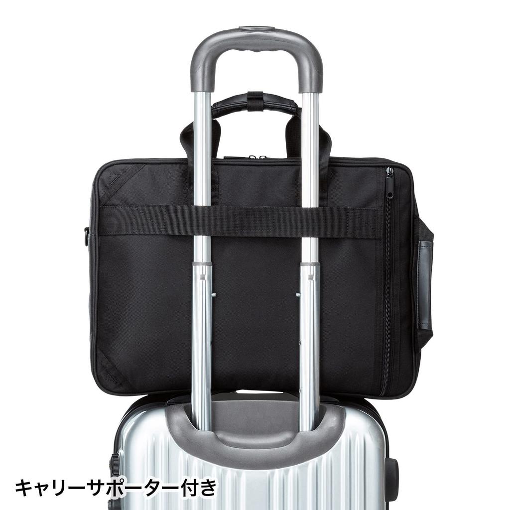 Sanwa Supply Business Bag 3-Way (13.3-inch Wide, Black) BAG-3WAYT2BKN