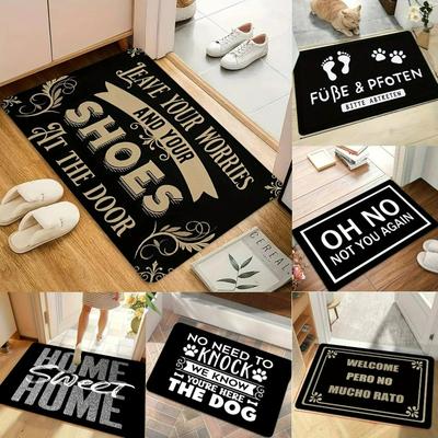 Please Remove Your Shoes Pattern Welcome Rug Kitchen Entrance Doormat Non-Slip Bedroom Decor Rug Floor Mats Foot Mat Gifts