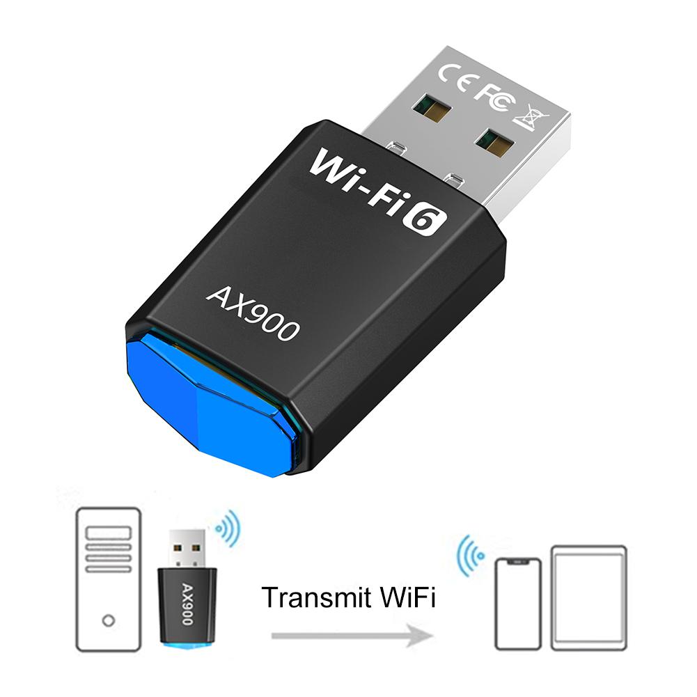 

AX900 WiFi6 Smart Network Card Dual-Band Driver-Free Wireless Network Card 2.4G&5GHz WiFi Adaptador for Laptop Windows 7 10 11