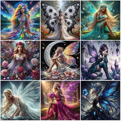 Diamond Painting Kit Spirit Women Portrait Full Round Diamond Mosaic Home Decoration Modern