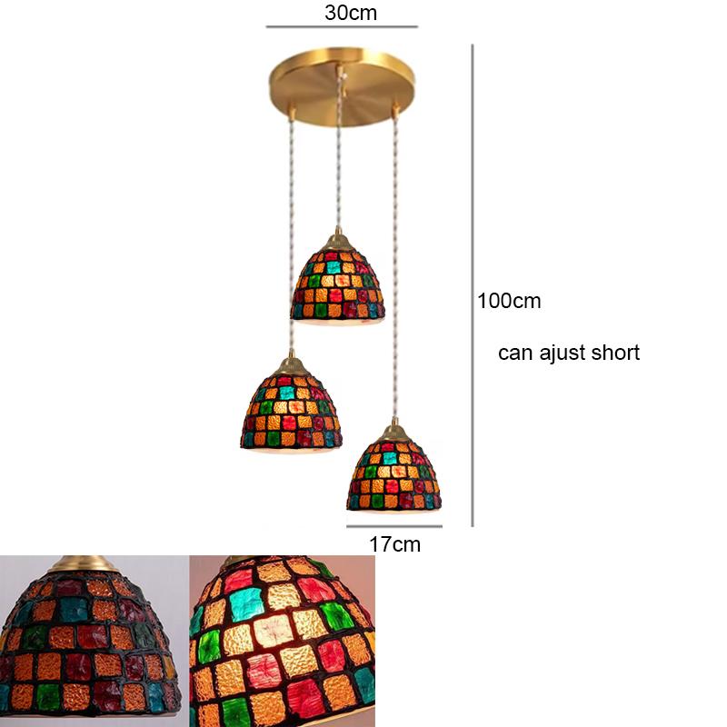 Glass Ceiling Chandelier Creative Sea Shell Lampshade Bedroom Bedside Hanging Lamp Interior Decoration Lighting Pendant Lights