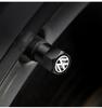 For VW 4Pcs Car Tire Valve caps Car Sticker for VW Volkswagen Passat Golf Polo Touran Accessories YHBE-V487 EM1