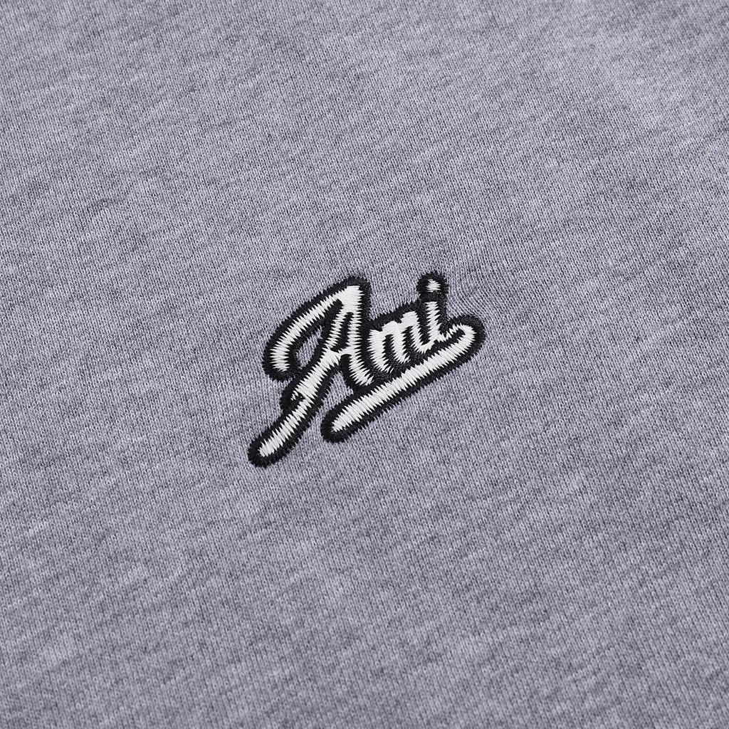 AMI 2025 Autumn and Winter New Letter Embroidery High-quality Cotton Round Neck Hoodie Couple Pullover