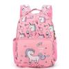 Unicorn Cartoon Printed Backpack Nylon Construction Suitable For Children Daily