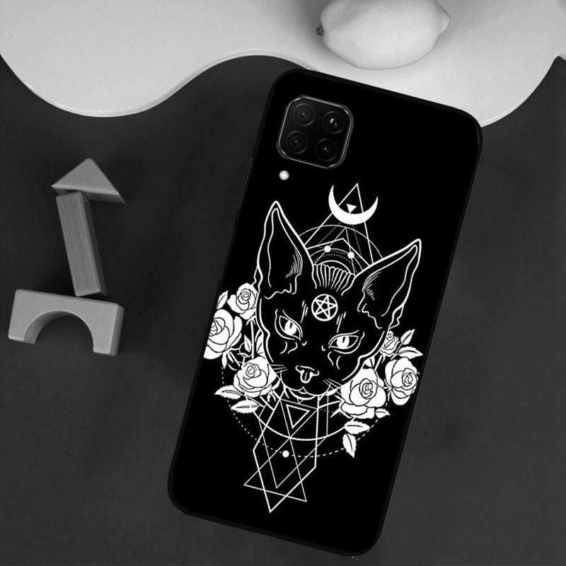 Witches Cat Moon For Huawei Nova 11i 12s 12i 8i 7i Y73 Y70 Y90 Y60 Y72 Y61 Y91 9 10 SE P30 Pro P40 Lite Case