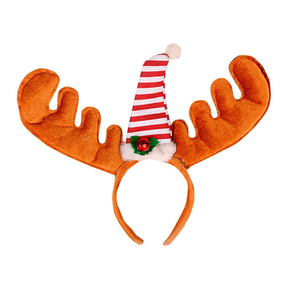 Christmas Hairband Fancy Antlers Elf Jingle Bells Head Hoop Costume Accessories