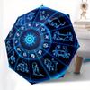 Zodiac Wheel Astrology Chart Horoscope DecorUmbrella, Portable 3-Fold Compact Umbrella for Men & Women Gift